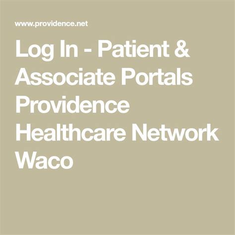 In an emergency, call 911 or go to the nearest ER right away. . Patient portal providence waco